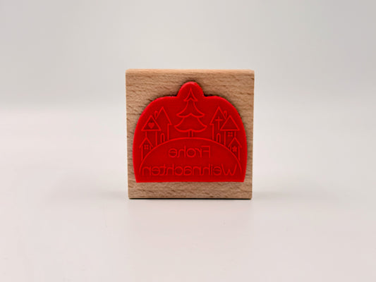 Holzstempel Weihnachtsdorf – Stanzi® Design