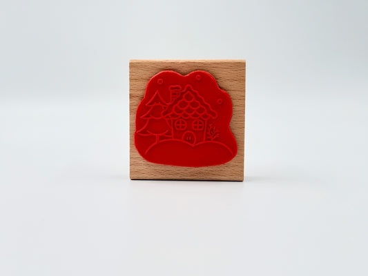 Holzstempel Weihnachtshaus – Stanzi® Design