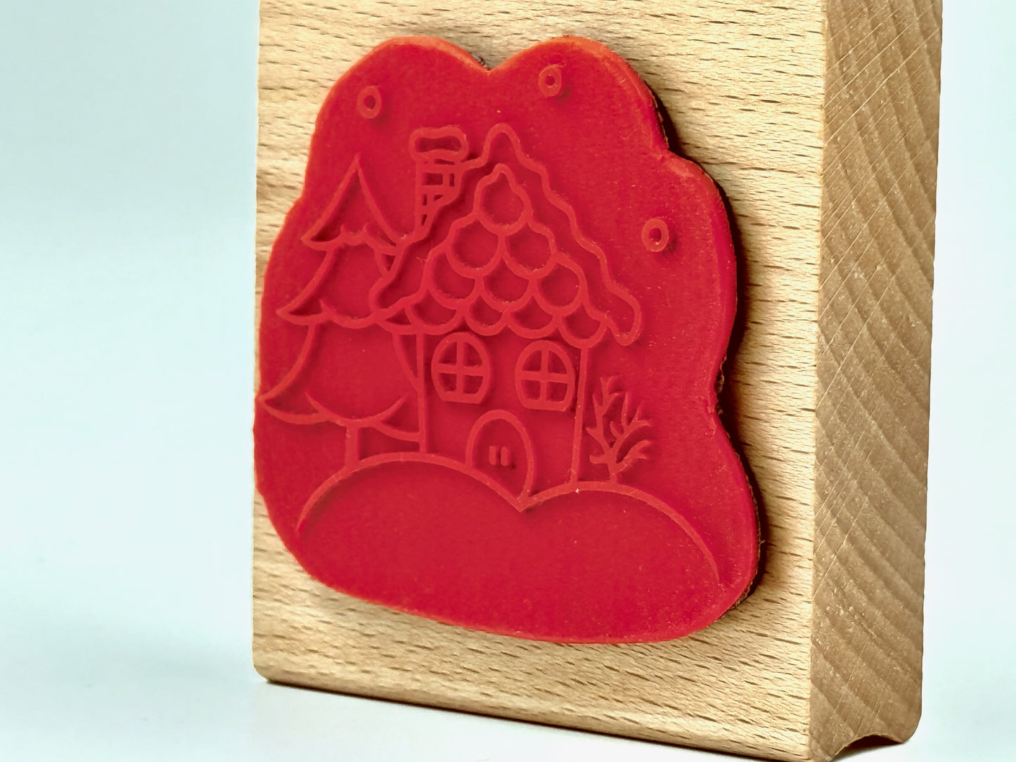 Holzstempel Weihnachtshaus – Stanzi® Design