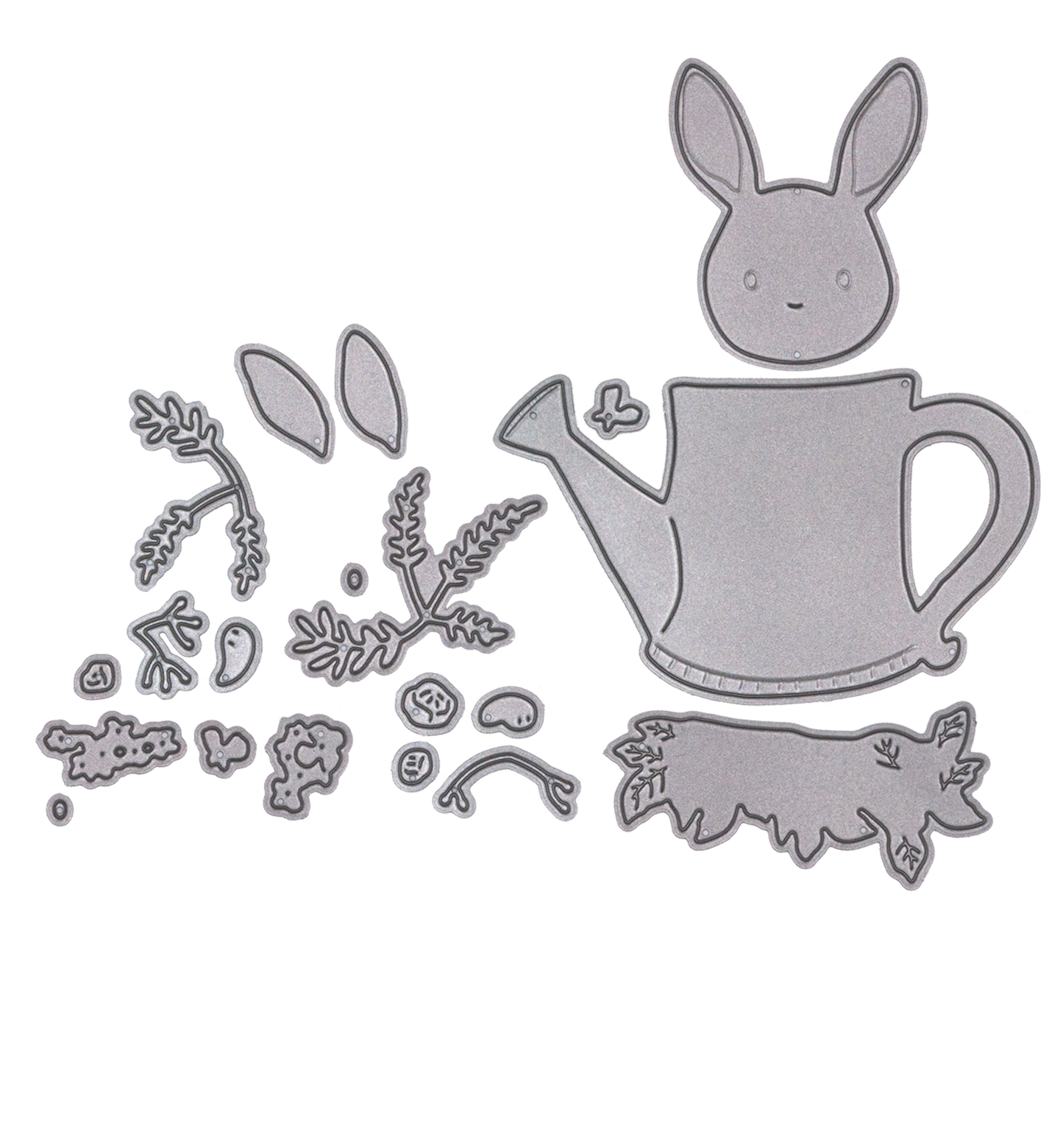 Stanzi® Der Osterhase in der Kanne Stanzschablone