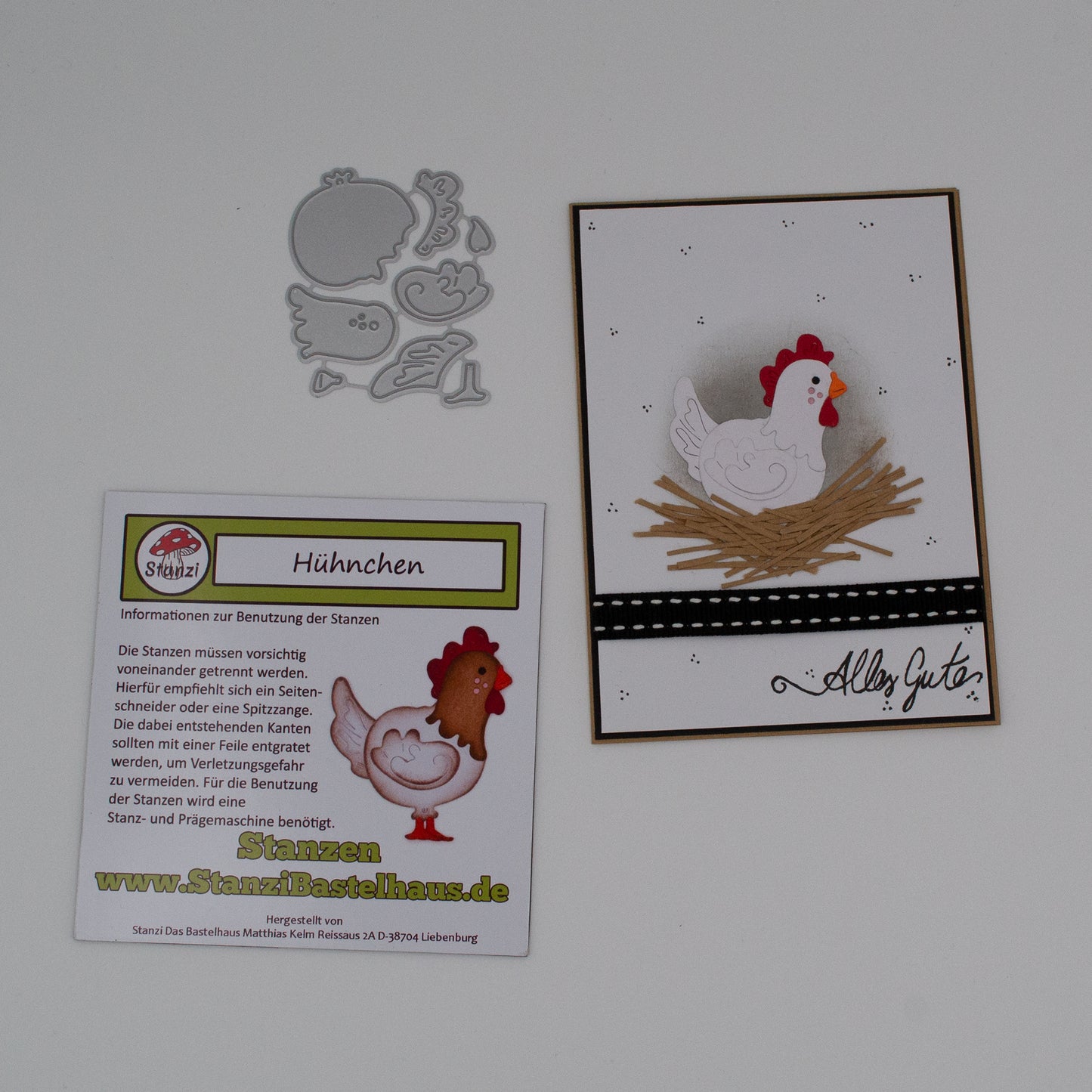 Stanzi® Hühnchen Stanzschablone