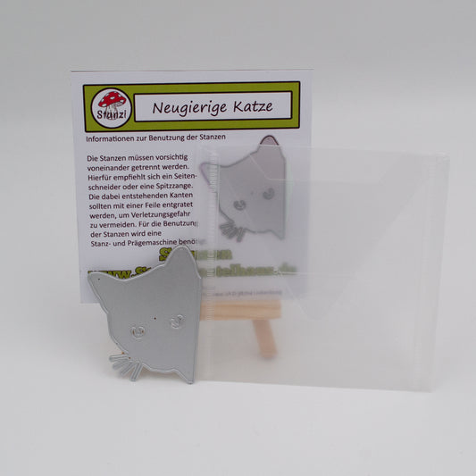 Stanzi® Neugierige Katze Stanzschablone