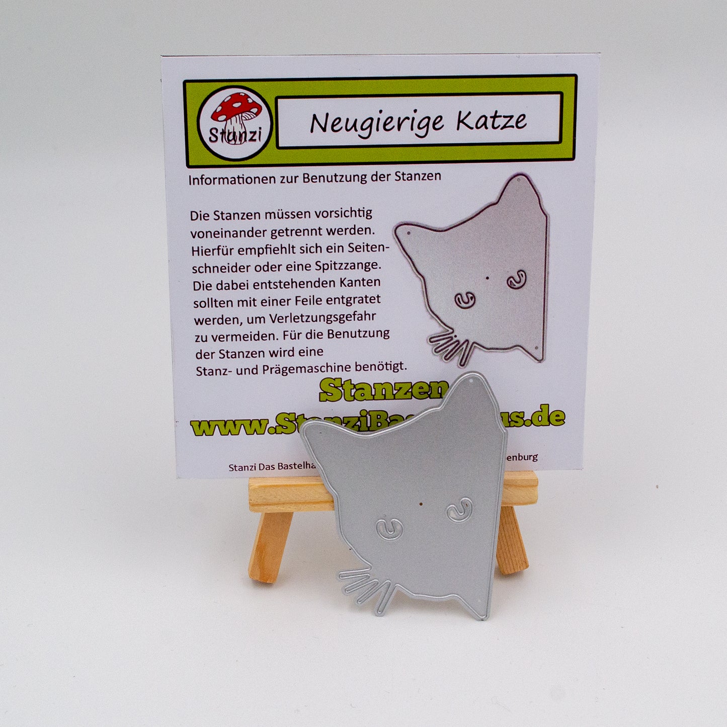 Stanzi® Neugierige Katze Stanzschablone
