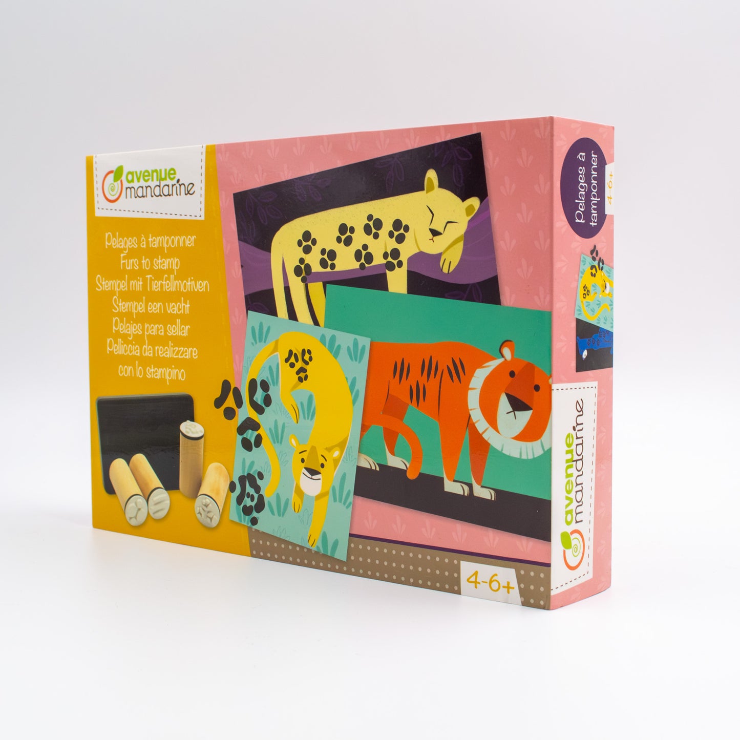 Stempelset Wildkatzen Fellmuster für Kinder