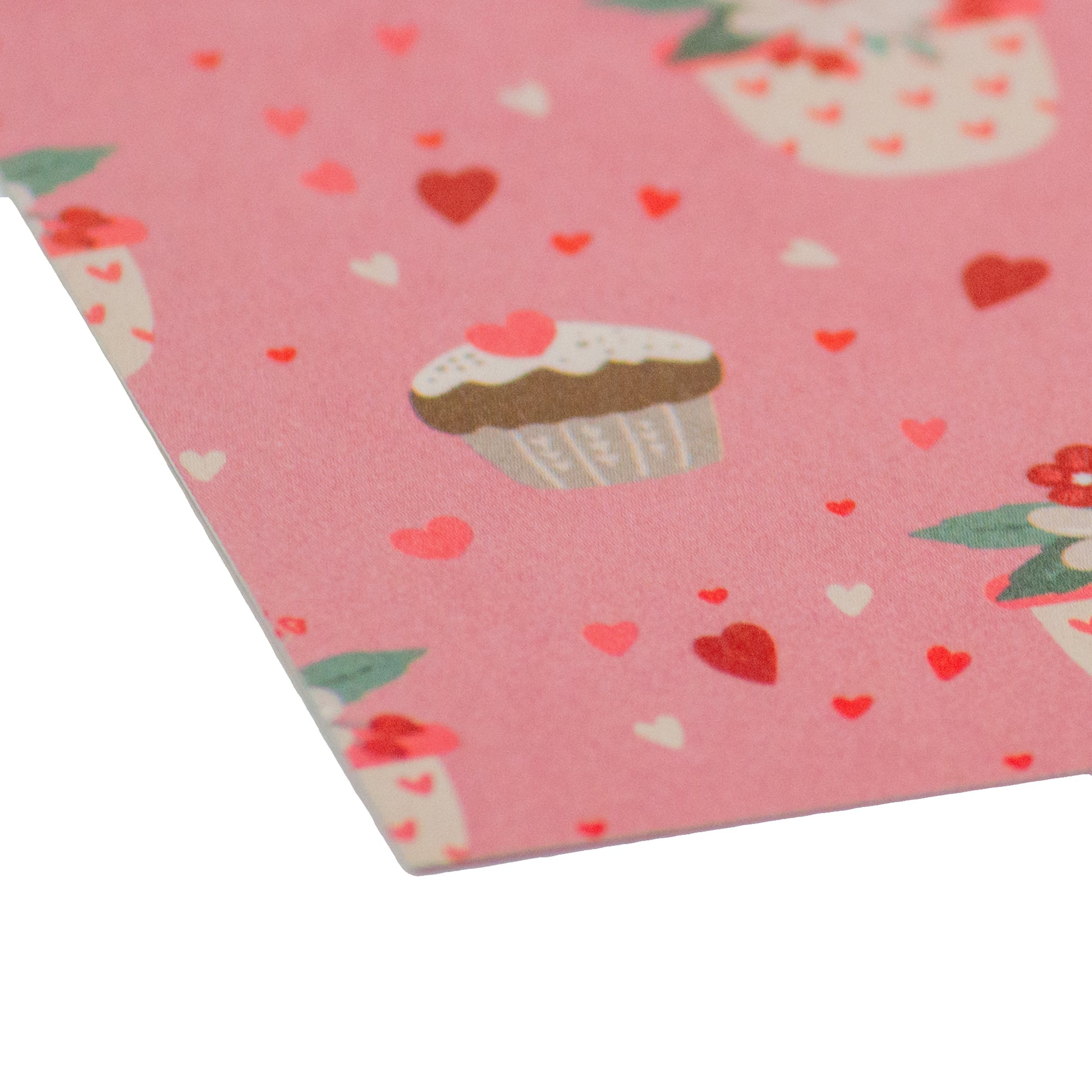 Makroaufnahme: Detailreiche Ansicht der süßen Cupcakes auf lebendigem pinken Hintergrund. Ein inspirierendes Element des Designerpapiers mit süßem Cupcake von Stanzi für feine, kreative Details.