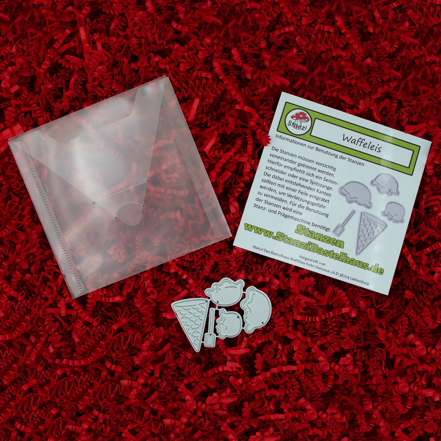 Stanzi® Waffeleis Stanzschablone