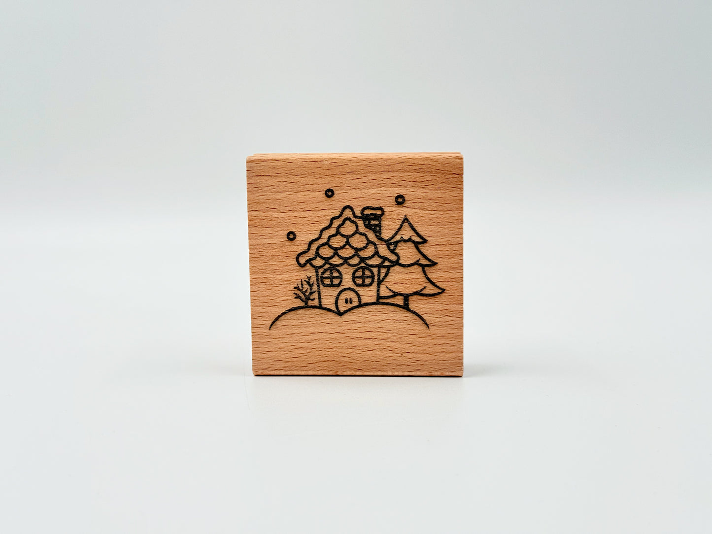 Holzstempel Weihnachtshaus – Stanzi® Design