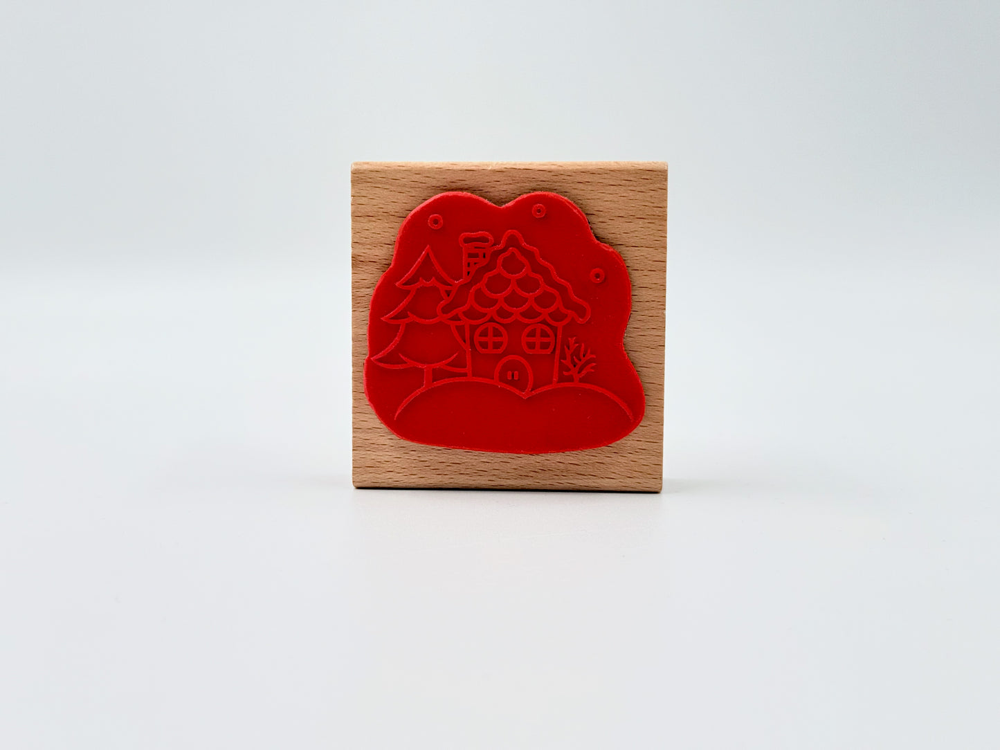 Holzstempel Weihnachtshaus – Stanzi® Design
