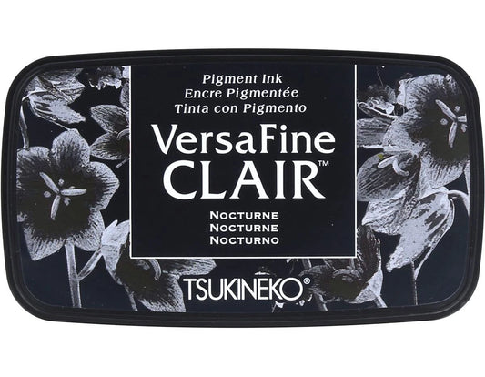 VersaFine Clair Nocturne – schwarzes Pigment-Stempelkissen von Tsukineko®, ideal für detailreiche Stempelabdrücke