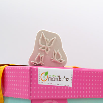 Kinder Stempel Set Feen mit Blumen