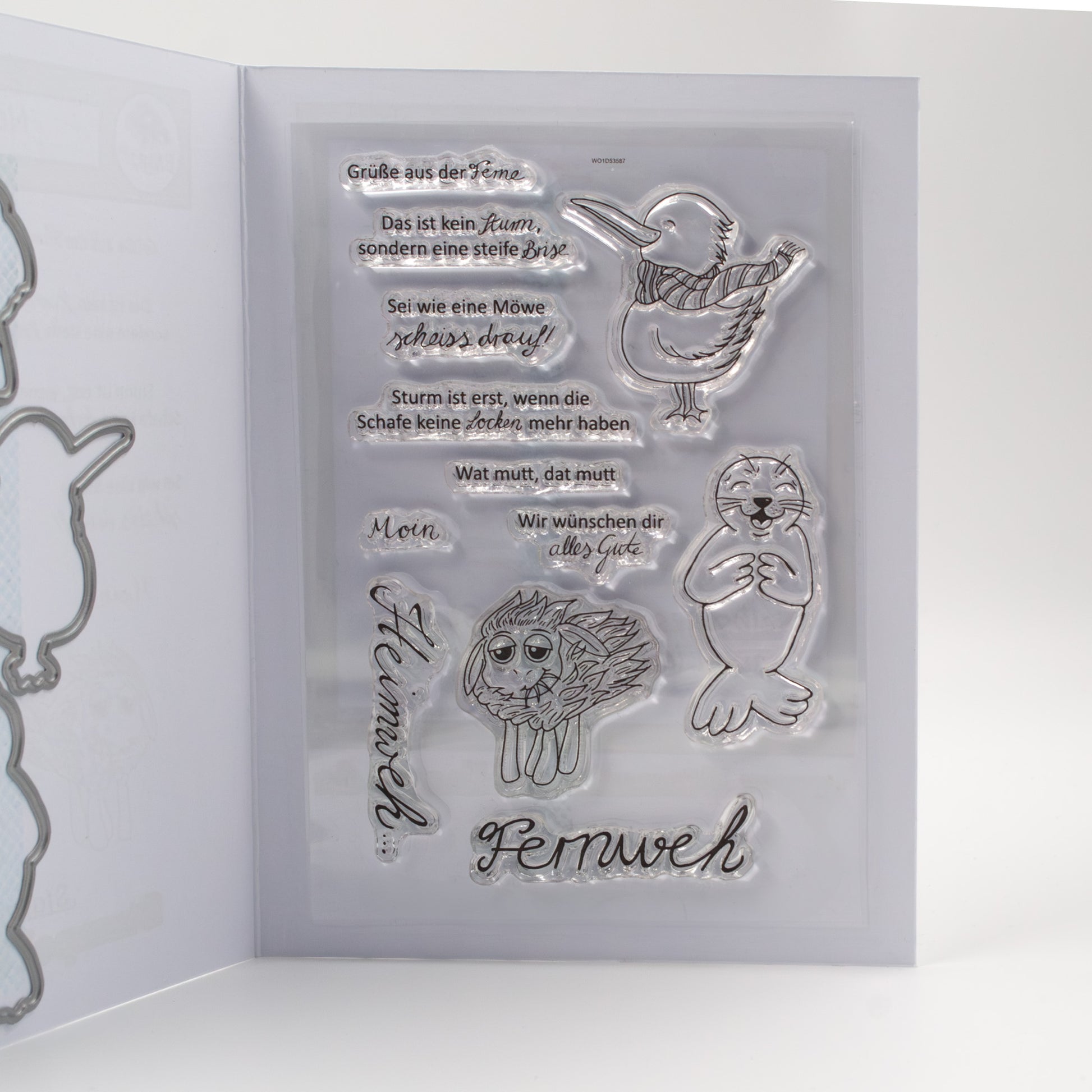 Detailaufnahme der Clear Stamps aus der Stanzi® Einstiegsversion
