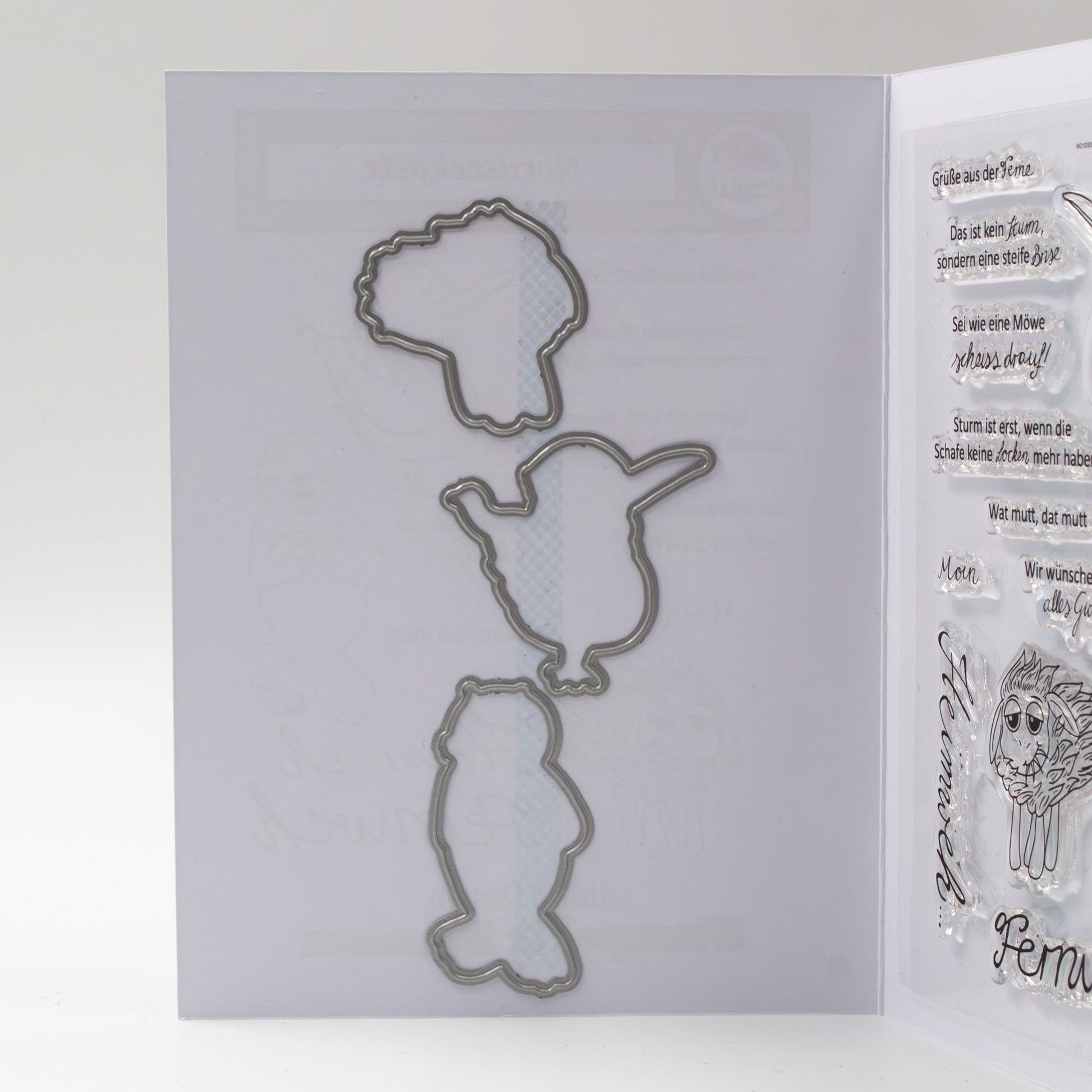 Detailaufnahme der Stanzi® Stanzschablonen aus der Einstiegsversion
